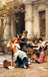 link: 'Al-fresco Toilette' Samuel Fildes, Liverpool: 1843-1927)